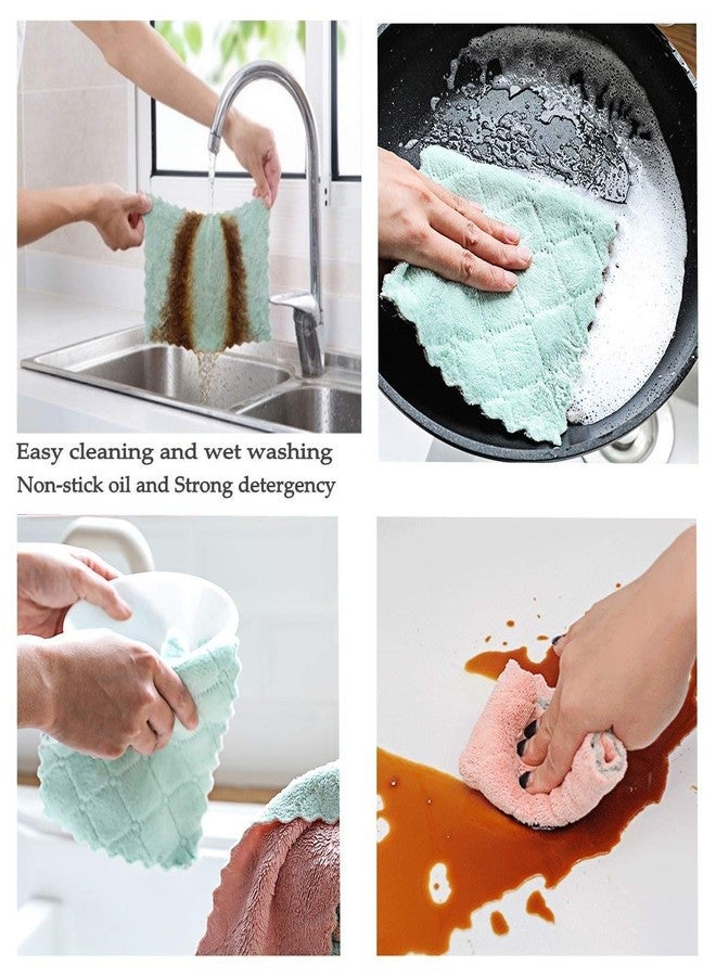 SynSo Microfiber Cloth - Pack of 4 - Soft Highly Absorbent Cleaning Rags, Lint Free - Microfiber Towels for Cars, House, Kitchen, Window (25 x 25 cm) - Image 3